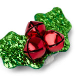 Sparkle Holly Cat Collar Slider – Festive Holiday Accessory